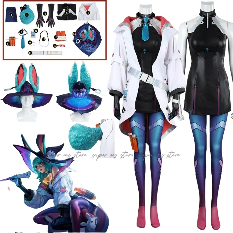 Arcane Game lol Phantom Spirit Team Skin Aurora Cosplay kostýmové doplnky Halloween Party Novinka uniforma pre Comic Con Coser