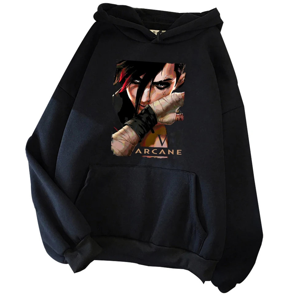 Arcane VI Hoodie Harajuku Pullover Tops Tops Tops mikina fanúšikovia darček