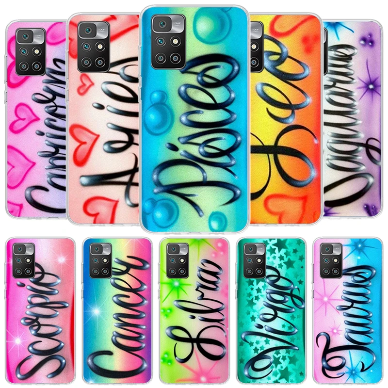 Aries Leo Libra Pisces Virgo Capricorn Cover Cover Puzdro pre Xiaomi Redmi 12C 12 10C 10 9C 9 10a 9a 8a 9t 7a 7a 7 6a 6 Pro K20 K40 S