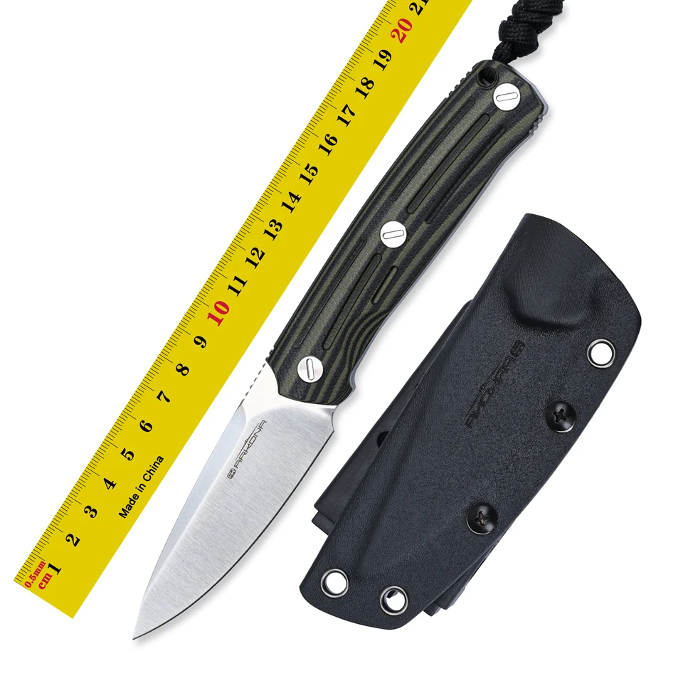 Arkona Nettle 2.0 VG10 Fixovaný nôž saténového čepele, rukoväť G10 alebo Micarta s ručným náradím Lunting EDC Lunting EDC