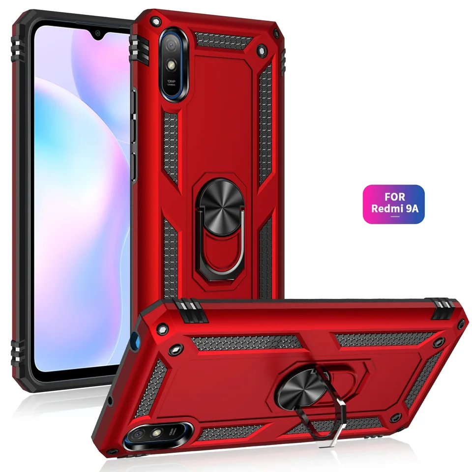 Armor magnetické kovové puzdro pre puzdro pre Xiaomi Redmi Poznámka 9 10 9S 8t 7 PRO POCO x3 10T 9A 7A K40 LITE DORDENIE CAR DORDENIE KRIP