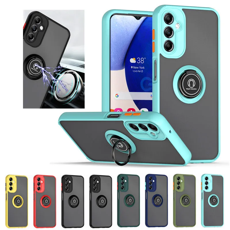 Armor puzdro pre Samsung Galaxy A15 5G A25 A35 A55 A05 A05S A14 A24 A34 A54 M14 M34 M15 Cover Ring Ring Stop
