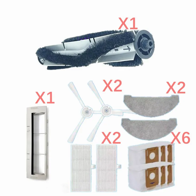 Arnagar S8 Pro IMILAB V1 Robot vysávač 100% originálne náhradné diely, kefa, filter, prachový vrecko, tkanina MOPS