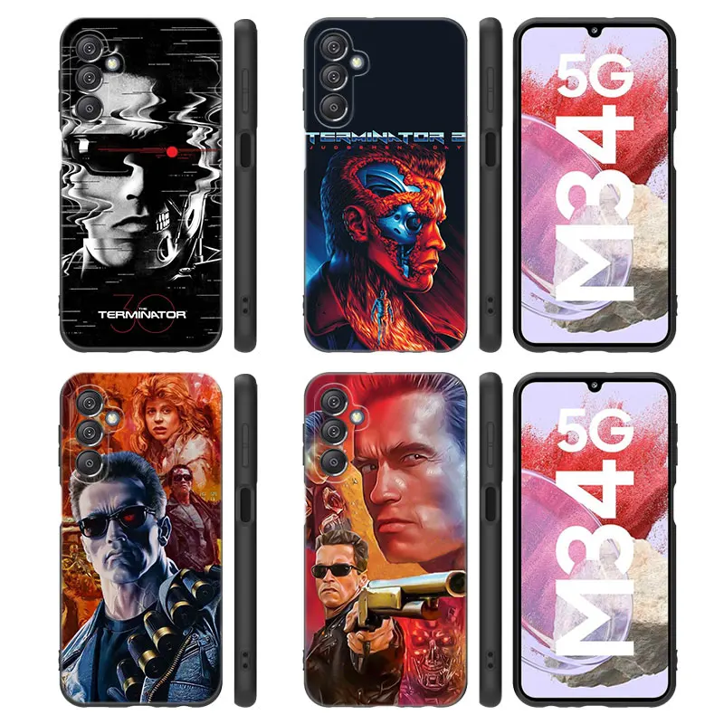 Arnold Schwarzenegger Terminátor Puzdro pre Samsung Note 8 9 10 Lite 20 Ultra M40 M33 5G M04 M12 M20 M22 M30 M31 M42 M51 M62