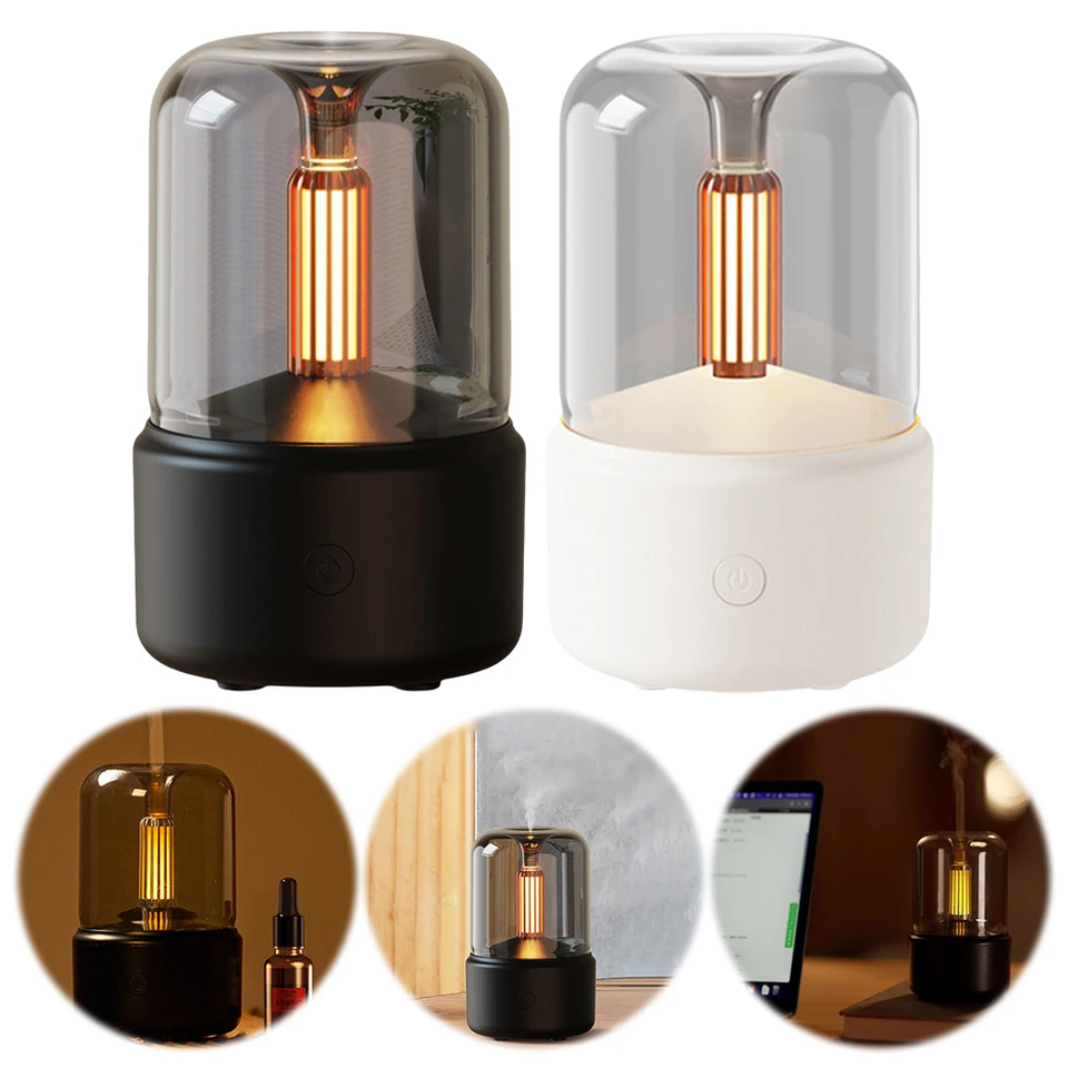 Aromaterapia difúzora Svetlo Cool Mist Humidifier Prenosný difúzor zvlhčovače Kompaktný aróma difúzor pre obývaciu izbu spálne