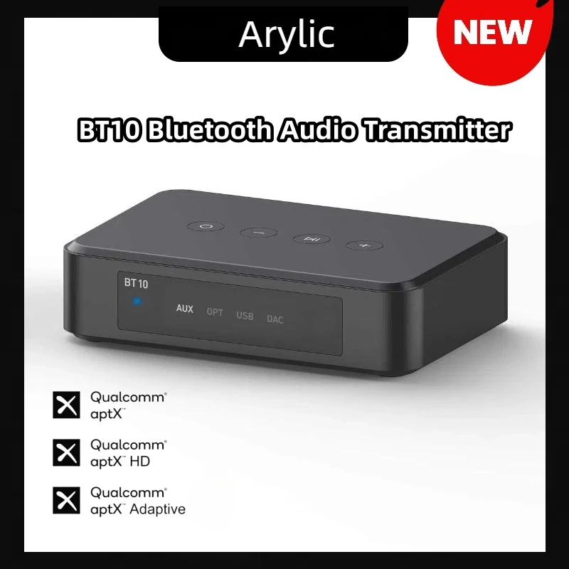 Arylic BT10 Bluetooth Audio Audio Paseter Pase Audio na 2 slúchadlá Bluetooth alebo reproduktory Bluetooth prostredníctvom BluetoothtramSit cez