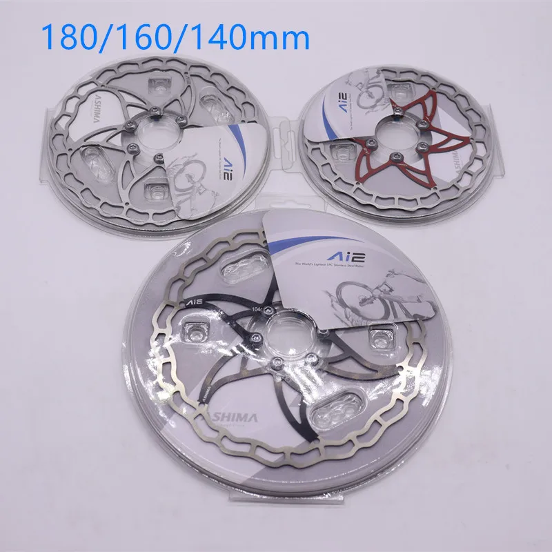 Ashima Aro 09 brzdový rotor ultra ľahký horský bicykel 6 skrutiek Zavednená oceľ 180 160 140 mm disk rotor 6/7 palca jeden kus