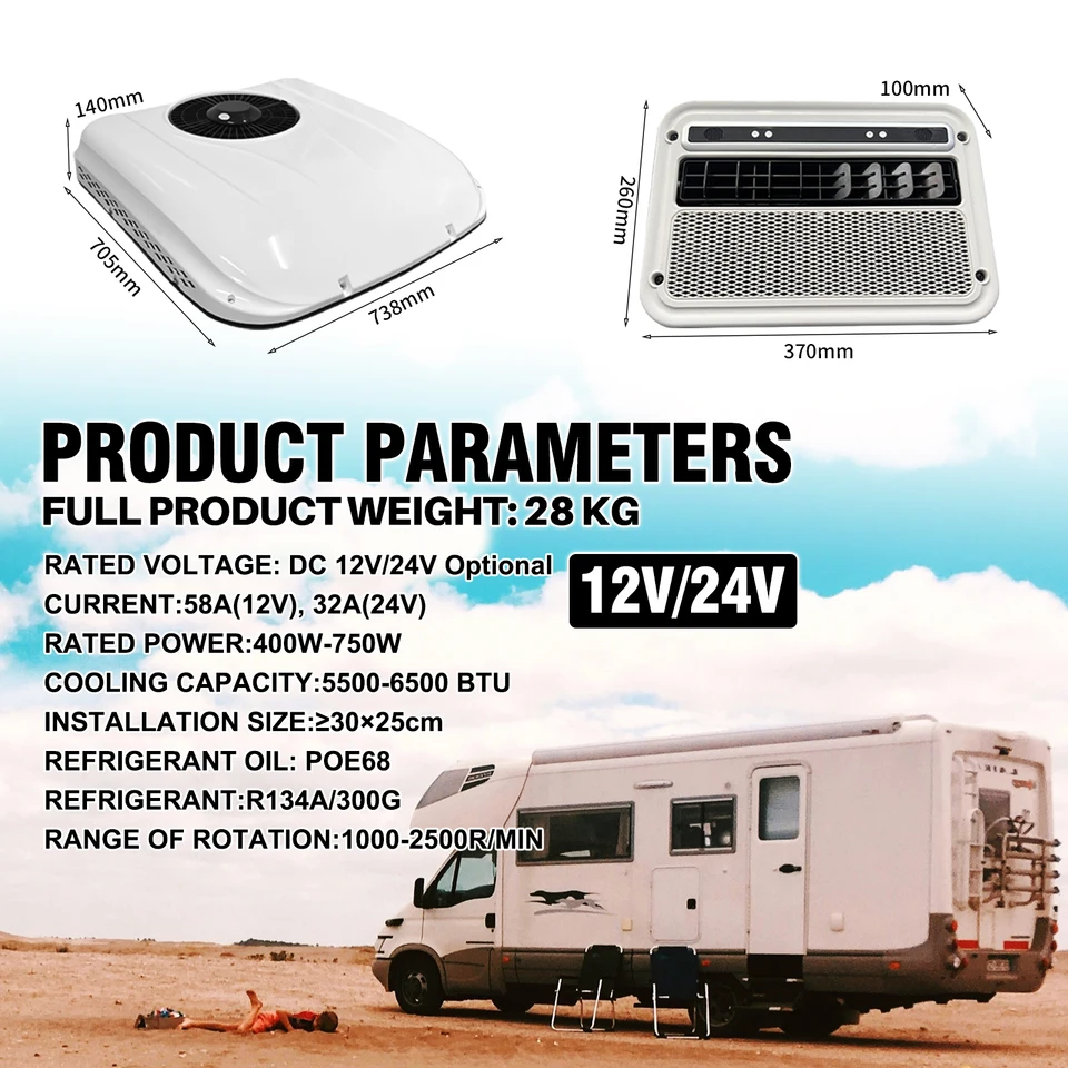 ASPLIGO ELEKTRICKÁ RV KLITÁCIA 12V PARKOVANIE CAR PARKOVANIA KLITÁCIA 24V pre SUV MOTORHOME TRACK CAMPER VAN CARAVANS