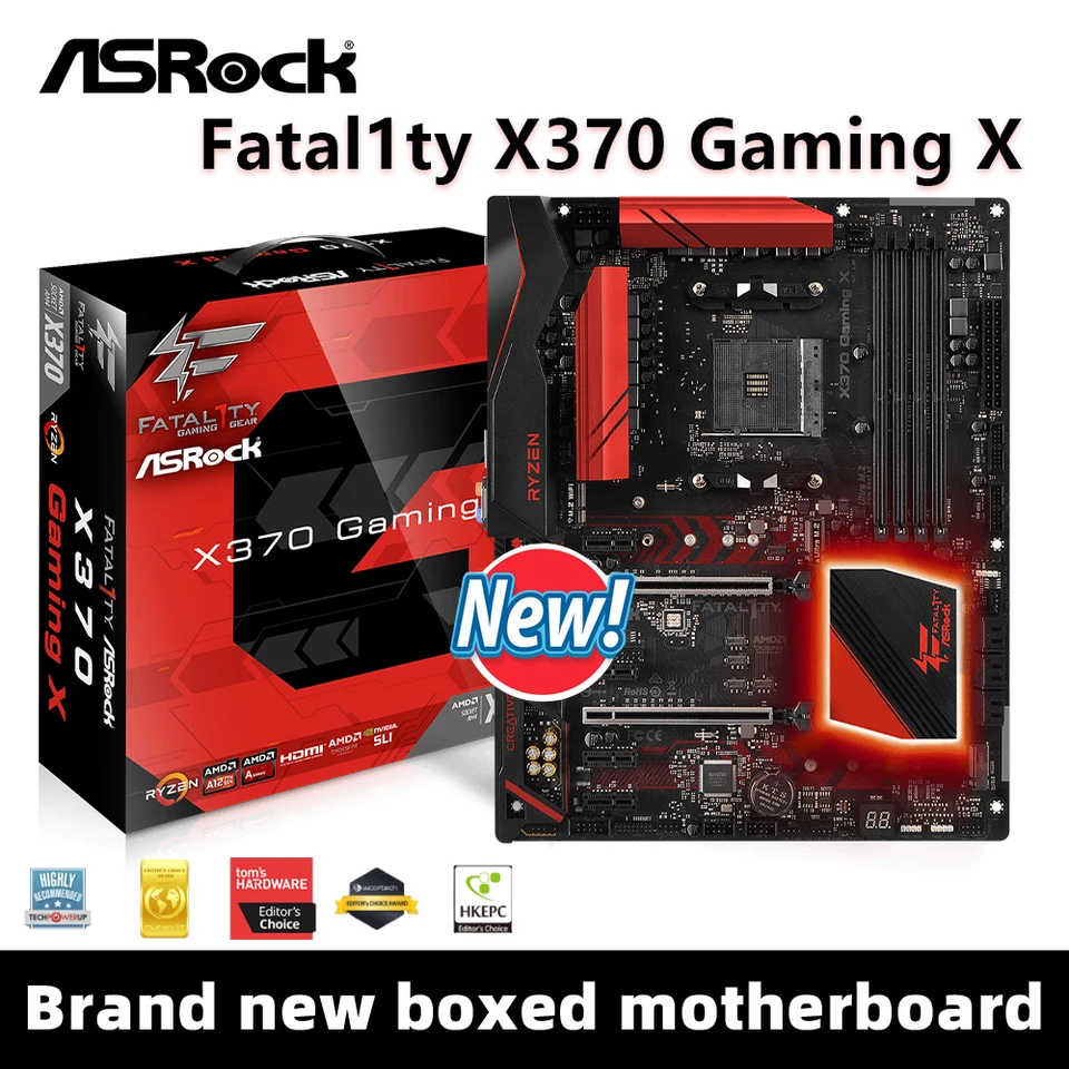 Asrock New Fatal1ty X370 Gaming X Podpora základnej dosky Ryzen 7 5700x3d 5800x R5 5600 CPU AMD X370 DDR4 M.2 NVME AM4 hlavná doska