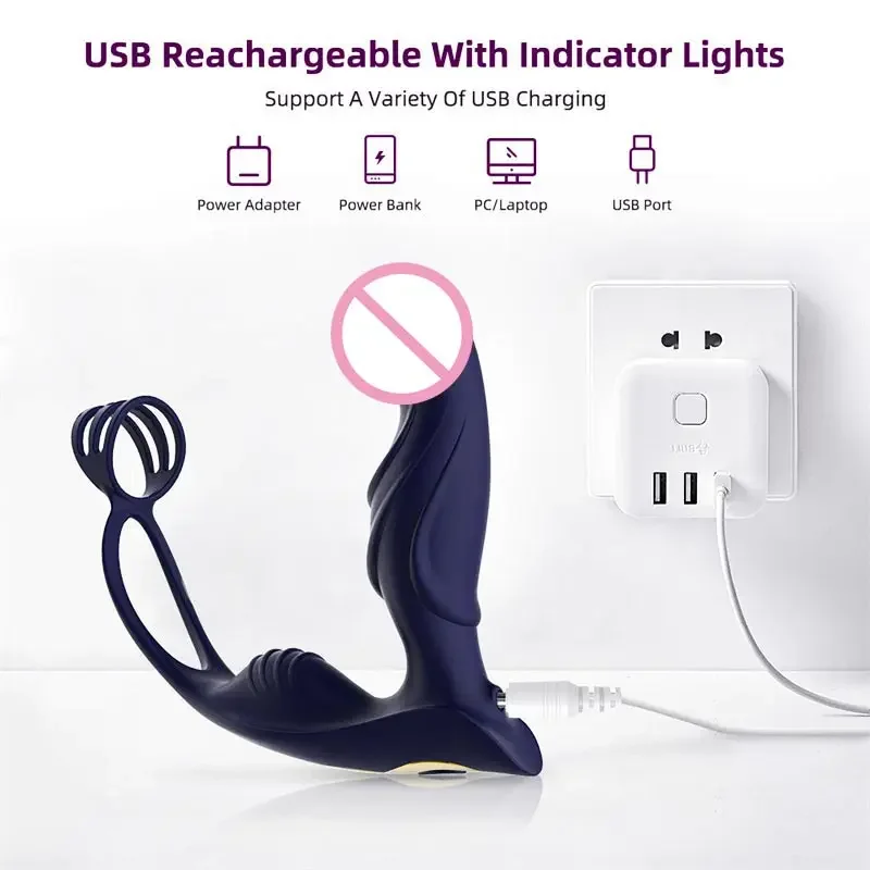 Ass Ass Plug Tool Penianano Dospelý muži Peninana Clitoris Clitoris Penis Vibrator Ring Anal a vaginálny vibrátor Ženy mačička Onna