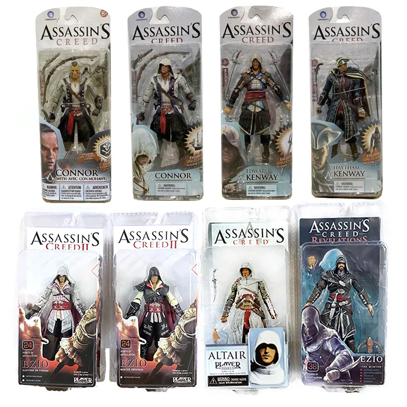 Assassin's Creed III Akčná postava Ezio Figuras hračky neca figurína anime figura pvc zbierka Model darček pre deti pre deti