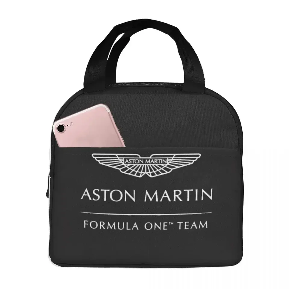 Aston Martin F1 obedné tašky Izolované bento box prenosný obed Tote Restivale Picnic Tašky chladič tepelná taška pre ženy Dievča