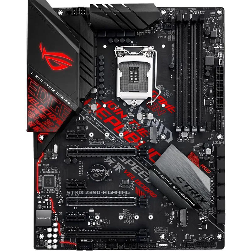 Asus Rog Strix Z390-H Gaming Základná doska LGA1151 (Intel 8. a 9. gen) ATX DDR4 DP HDMI M.2 USB 3.1 GEN2 GIGABIT LAN