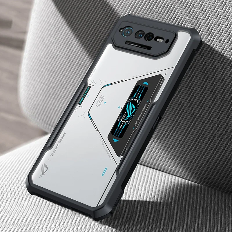 ASUS ROG Telefón puzdro 7 6 Pro Phone 7 Ultimate Blocking PC a TPU Airbags Shock odolný