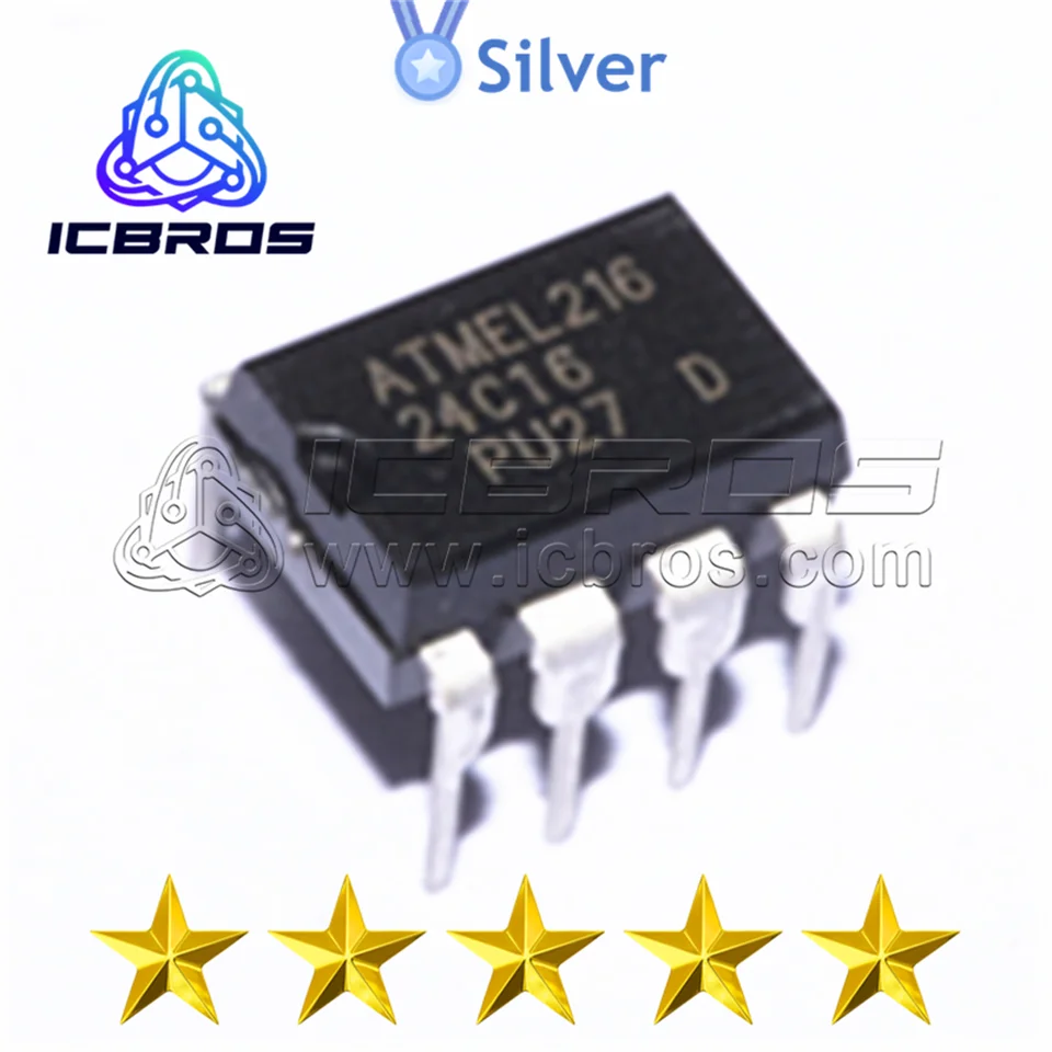 AT24C16 DIP8 AT24C16N Elektronické komponenty AT24C256-10PI-2,7 AT24C256B-PU AT24C256-PI-2,7 AT24C512-10PI-2,7 AT24C64