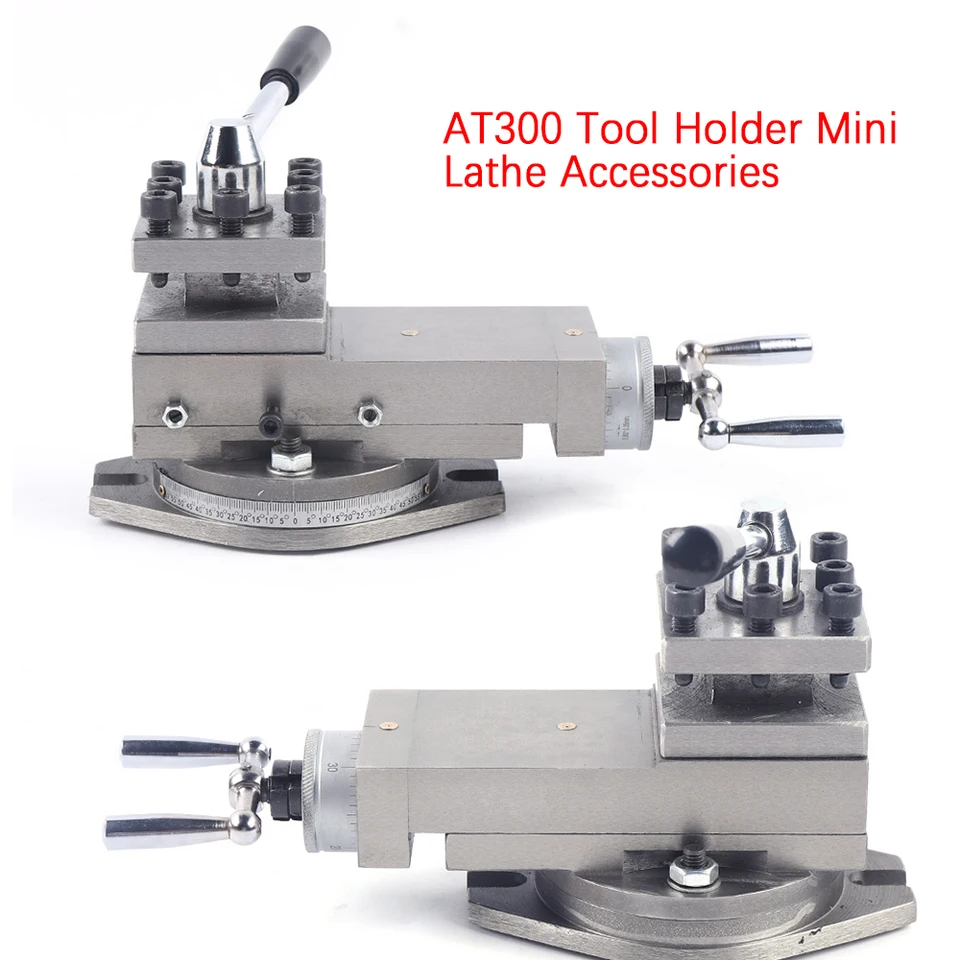 AT300 Držiak nástrojov Mini sústruhové príslušenstvo Kovové zmeny Zostava Lathe 80 mm štvorcový náradie