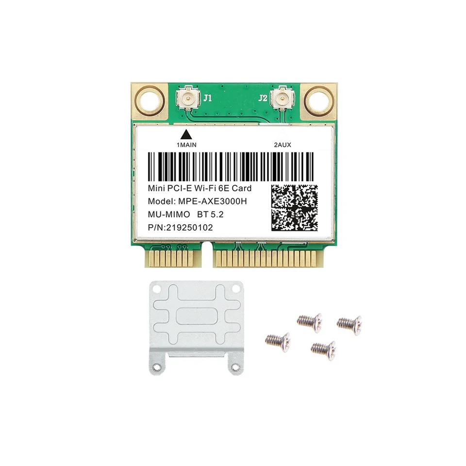 AT87-WIFI 6E MPE-AXE3000H Mini PCI-E WiFi karta Bluetooth 5.2 AX210 Sieťová karta 802.11ax/AC Wireless Adapter