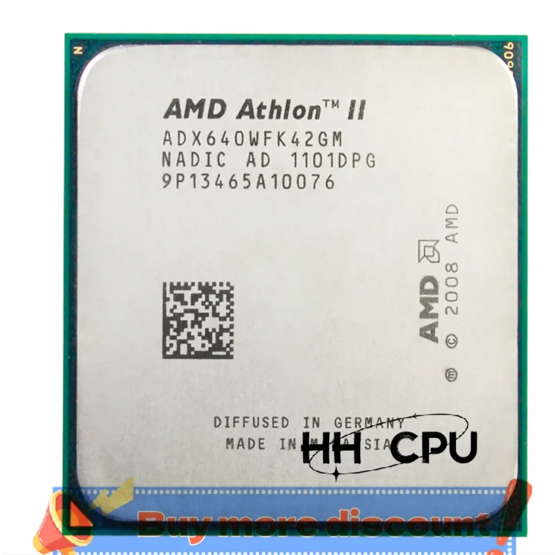 Athlon II X4 640 3,0 GHz štvorjadrový procesor procesora AM3 ADX640WFK42GM