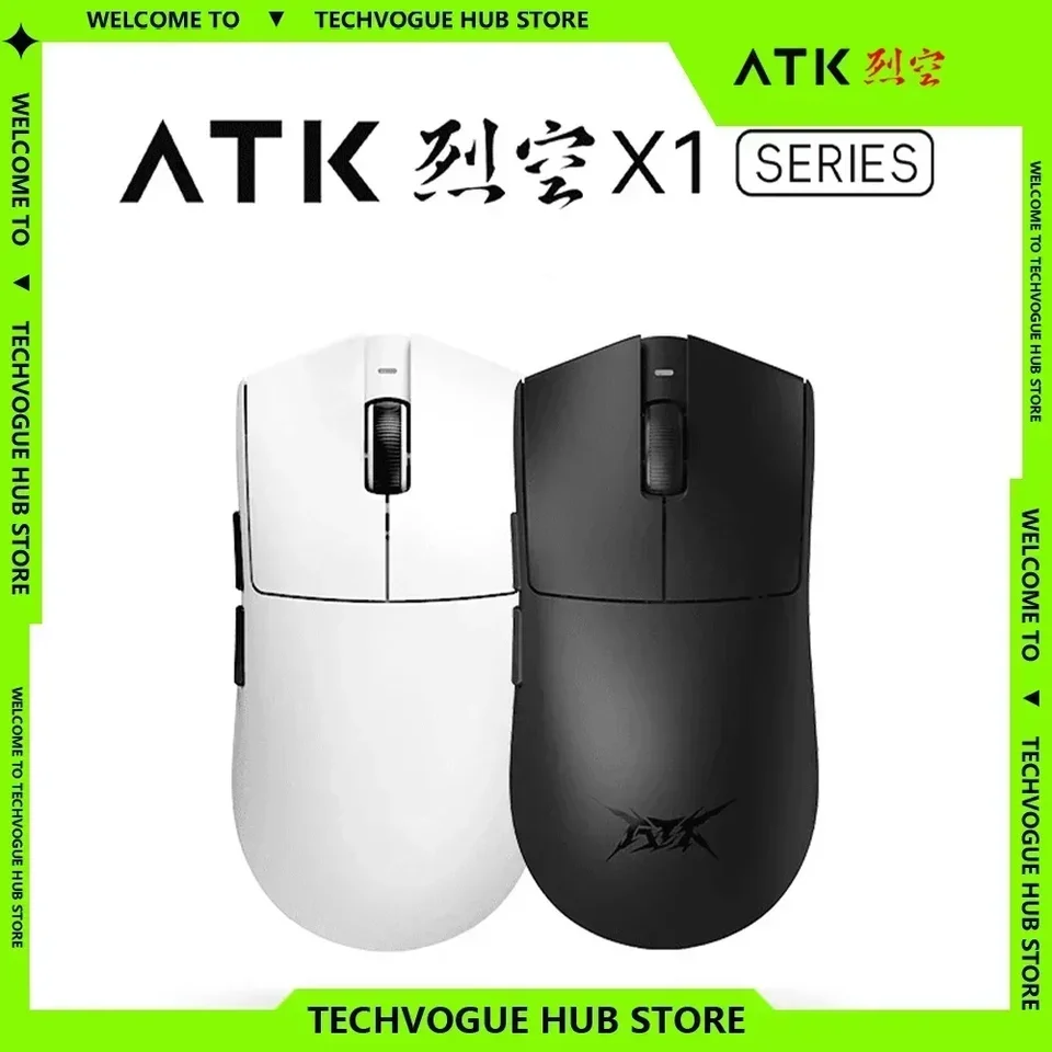 ATK X1 Blazing Sky Gaming Mouse Wireless 8K Low Latencia Lightweight Bluetooth Mouse FPS ESports ESports Wireless Gaming Gamer Gamer