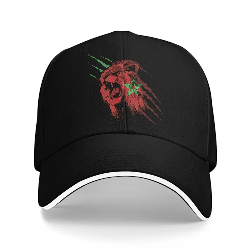 Atlas Lions Baseball Cap Men klobúky Ženy na ochranu vŕb Snapback marocké čiapky