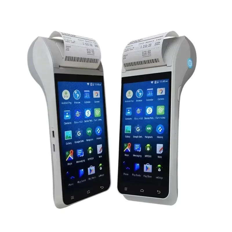 ATM karta Skimmer Vysoko kvalitná Android POS Terminálová tlačiareň so skenerom čiarového kódu NFC ČÍNA ČÍNA PC GRAY MTK 2GB 16 GB Z91