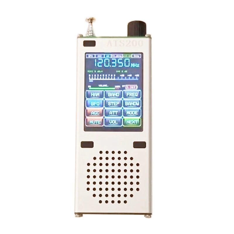 ATS200 Full Band Radio SI4732+ESP32+Bluetooth+2,4 palcový dotykový displej FM AM LSB Multi-Mode Radio Easy Inštalácia