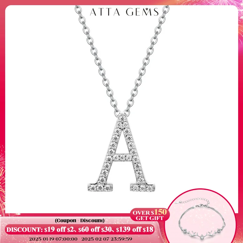 Attagems D VVS1 Farba Moissanite Listy Náhrdelník Prívesok 100% 925 Sterling Strieda pre ženy