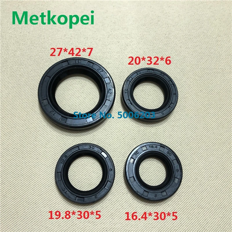 ATV 4 zdvihový skúter moped gy6-50 Plne kompletný tesniaci gumový hriadeľový hriadeľový gumový gumový hriadeľ pre 139QMB 1P39QMB 147QMD GY6 50 60 80 ccm