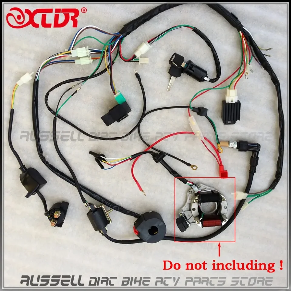 ATV QUAD ELEKTRICKÁ KABELOVÝ KABELOVÝ VÝROBA ZAPNUTIE CDI Ignition Coil usmerňovač 110cc 125 ccm
