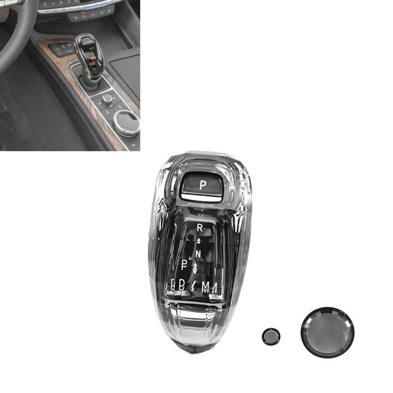 AU04 -CAR KRYSAL SHEAL SHION GOB SHION HEAD HEAD HLAVY Multimediálne gombíkové nálepky pre Cadillac XT4 CT6 XT6 CT5 XT5