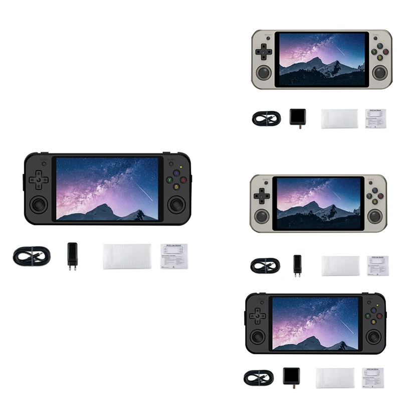 AU61-RG552 Retro videohra konzola 16G+64G 5,36 palca IPS 1920x1152 Dual Systems Android Linux Pocket Game Player