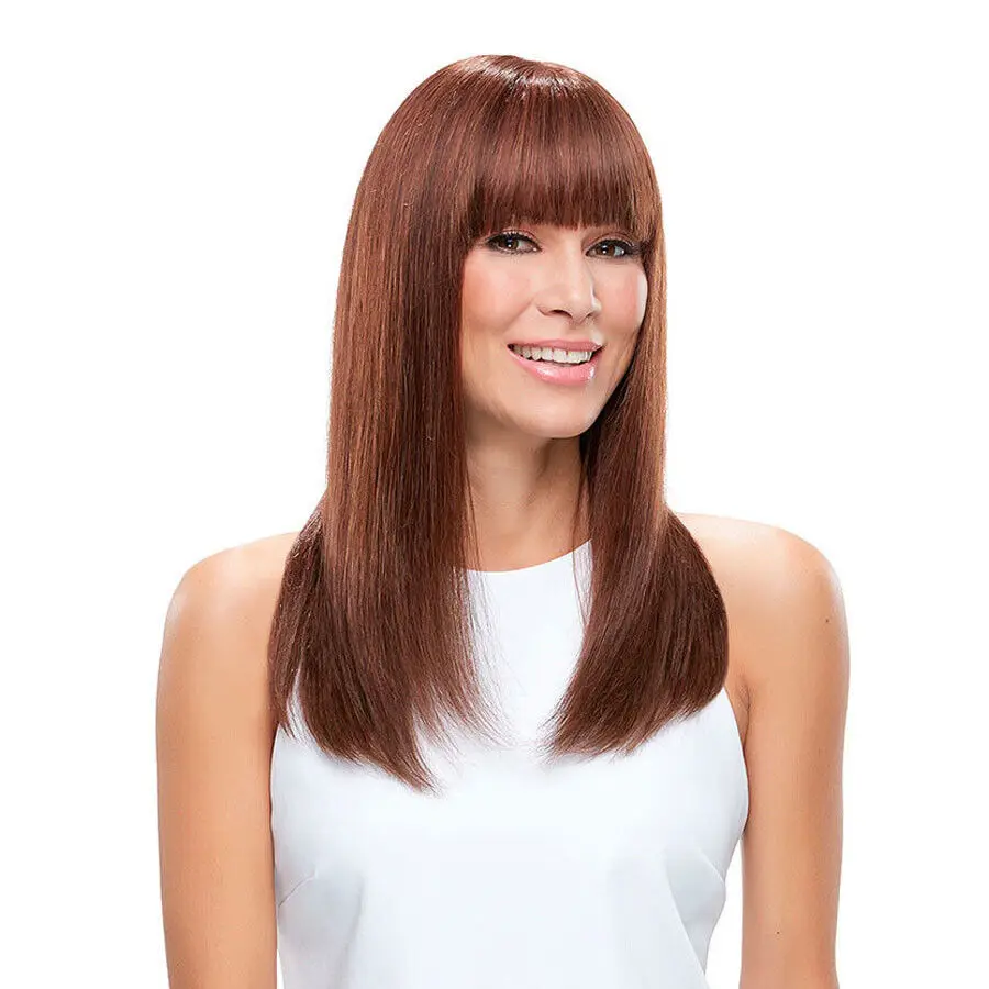 Auburn Blonde Human Hair Bob Bob Parochňa s ranami Peruvian Remy Hair Bob Bob Parochňu rovná parochňa s plným strojom s okrajovou farbou #33