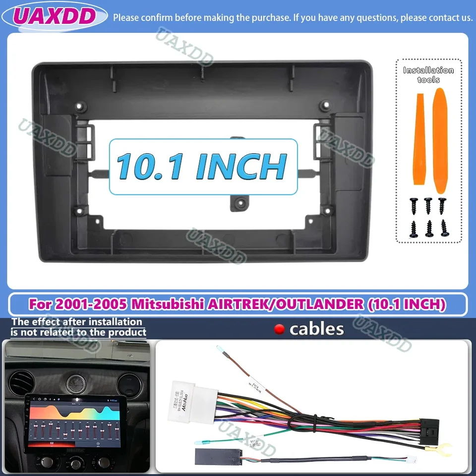 Audio Audio 10.1inch Fascia Fascia Frame Adapter pre Mitsubishi Airtrek Outlander 2001-2005
