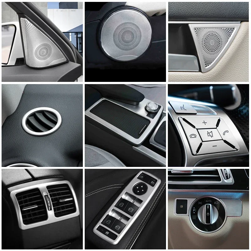 Audio audio reproduktor Gearshift Gearshift Panel Panel Ravek na čítanie Light Cover Cover Trim pre Mercedes Benz C Trieda W204 Príslušenstvo