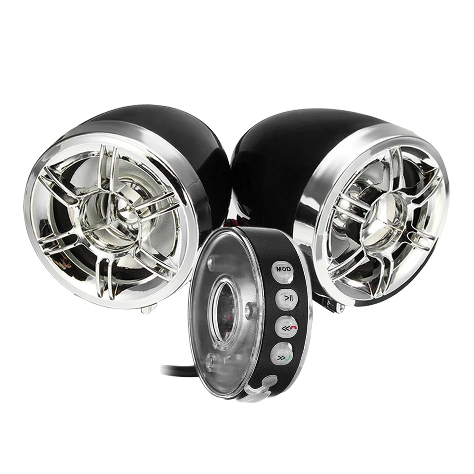 Audio systém Bluetooth kompatibilný USB FM MP3 prehrávač proti krádeži Alarmový systém vodotesný RGB Light Motorcycle Elektronický príslušenstvo