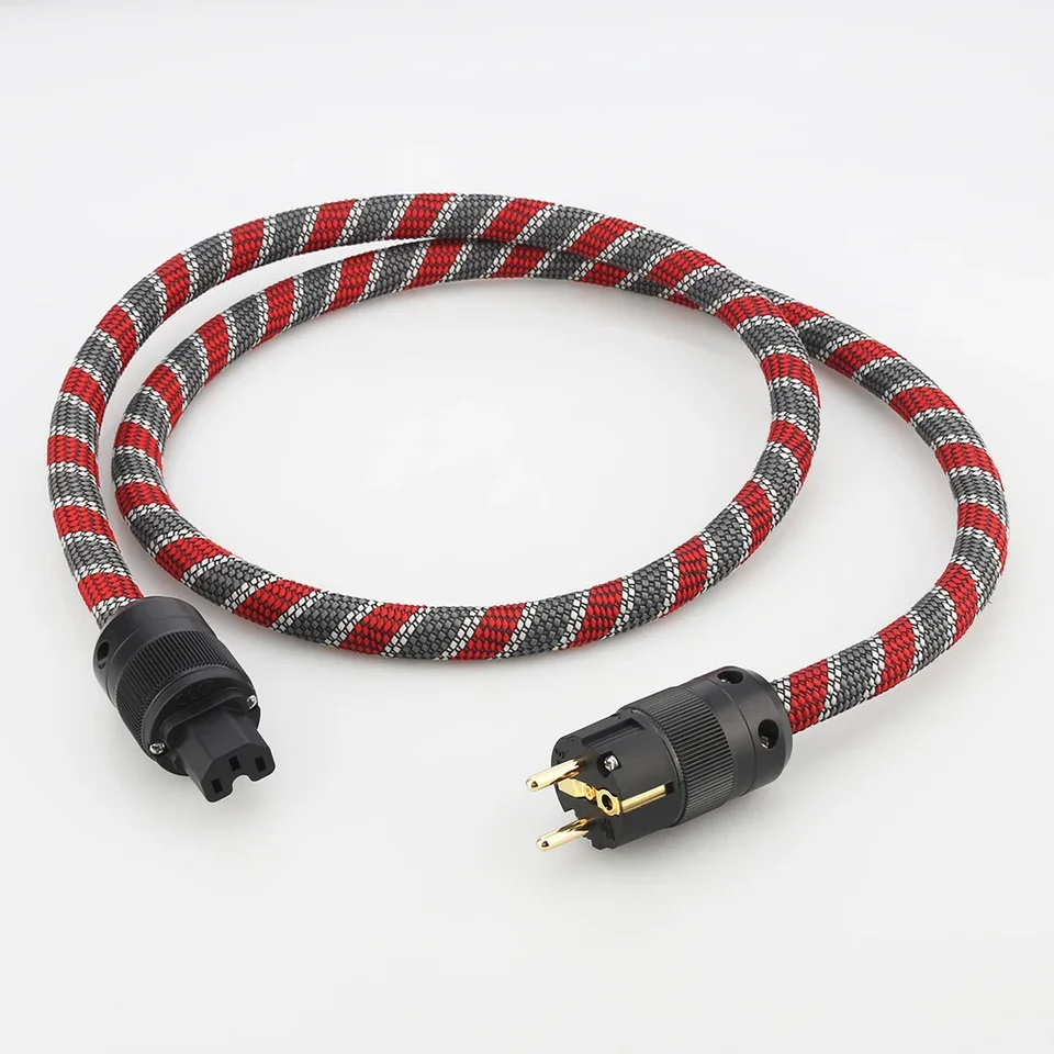 Audiocrast P101+DW38 HI END Power Cable Eu Power Corn Európska zástrčka pre zosilňovač a prehrávač Hifi Audiofil Europea