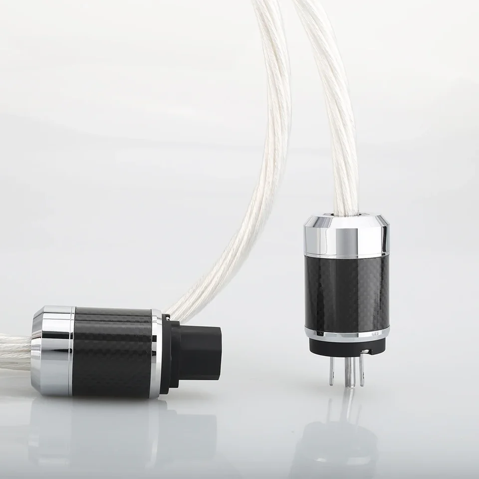 Audiokrast 6n OCC Silver Pasted US/EÚ verzia HIFI AC Power Cable pre CD zosilňovač