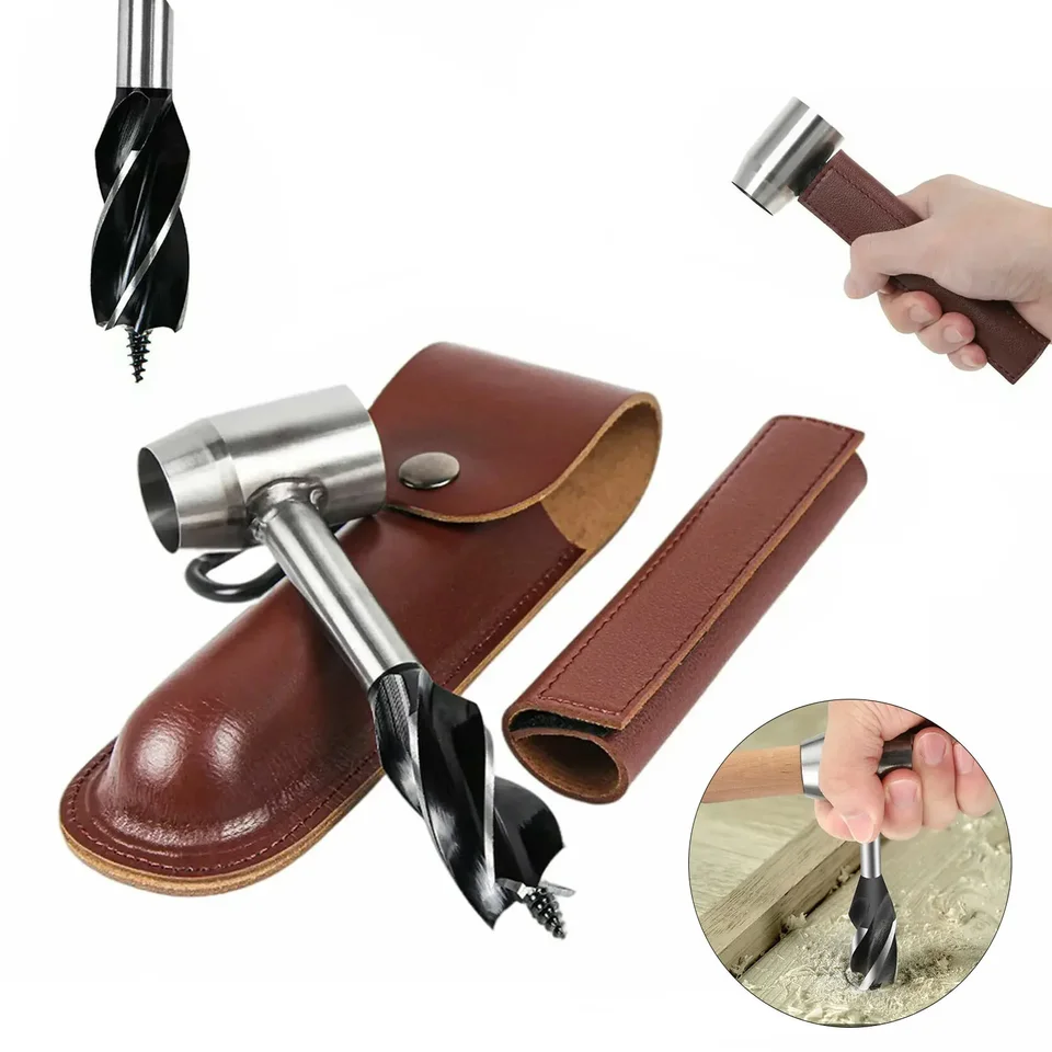 Auger Wrench Outdoor prežitie ruky prežitie prežitie prežitie Sports Jungle Crafts Camping Bushcraft Drev vŕtačka jadro Woodworking