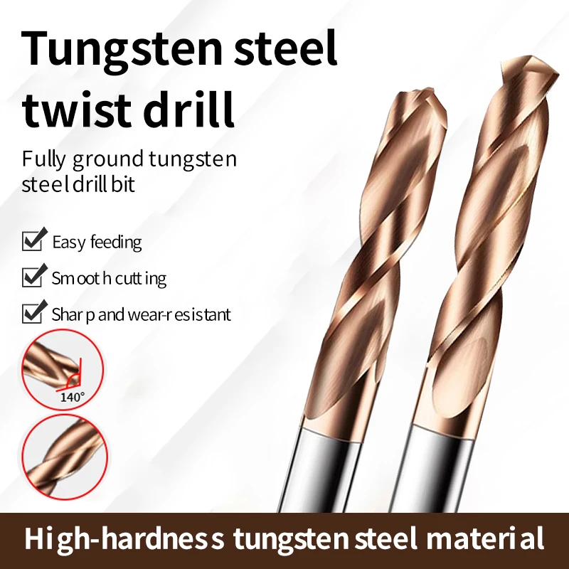 AugustTools 1,1-20 mm tuhé karbidové zákruty vŕtačky vŕtačky zliatiny zliatiny s nano povlakom pre liatinovú nerez