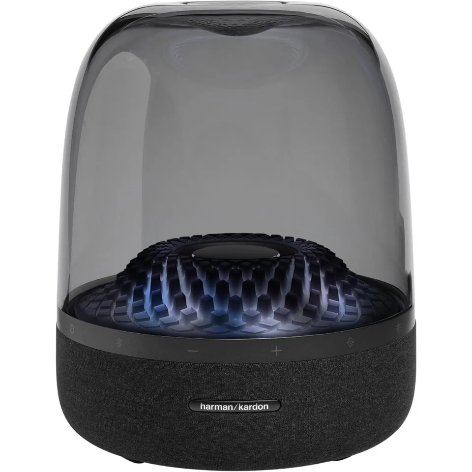 Aura Studio 4-Bluetooth domáce reproduktory-Superior Sound Performance-5 Diamond-Effect Lighting Témy vyrobené recyklovanými materiálmi