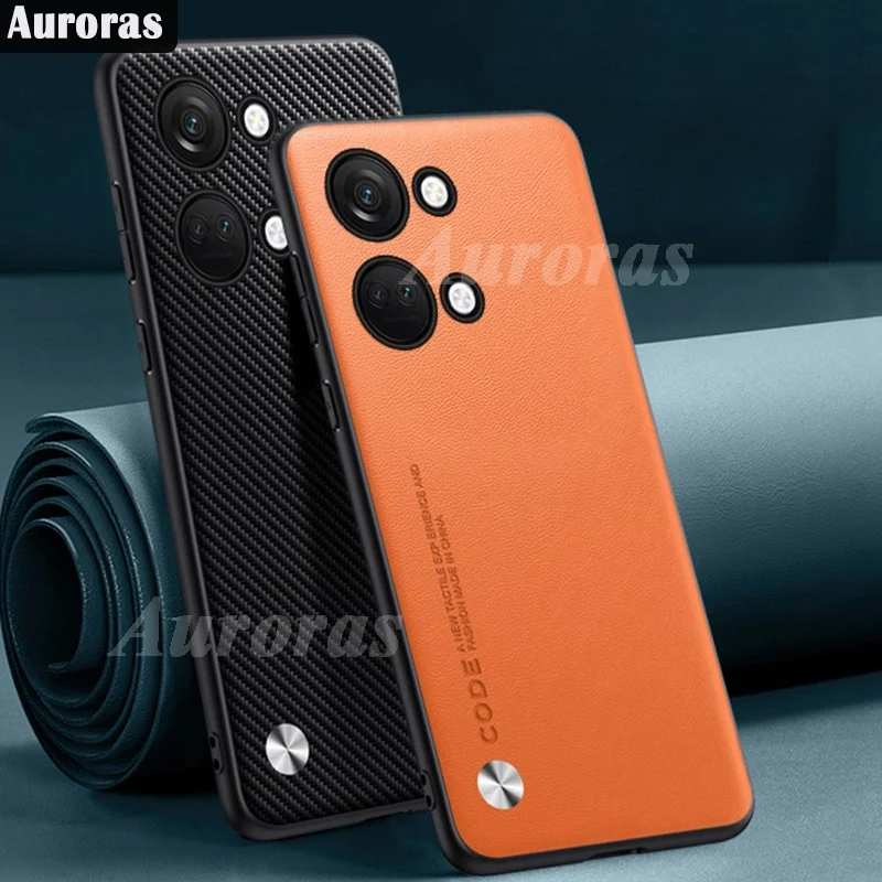 Auroras pre OnePlus Nord 3 5G Cass Classic Solid Color Leather Silikone Rám Tvrdý plášť pre OnePlus Nord N30 CE 3 Lite Cover