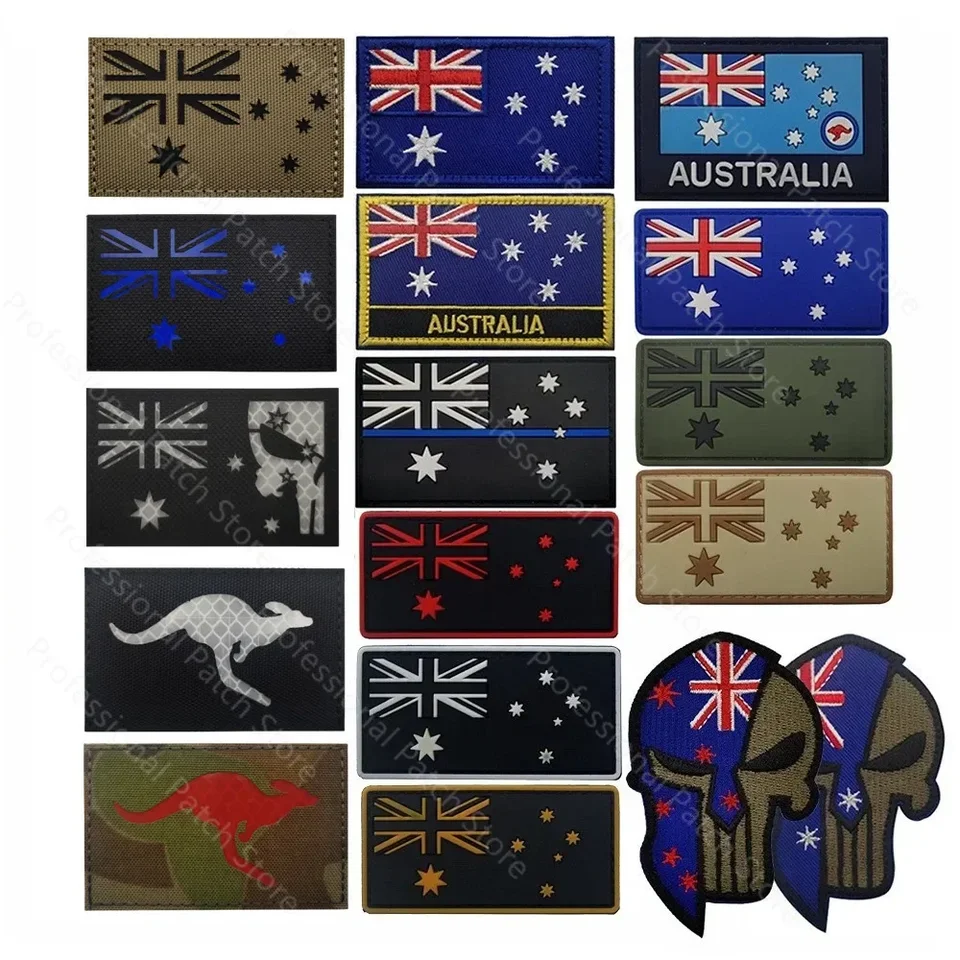 Austrália Camouflage Kangaroo IR Infračervená reflexná náplasť PVC Tactical Amband