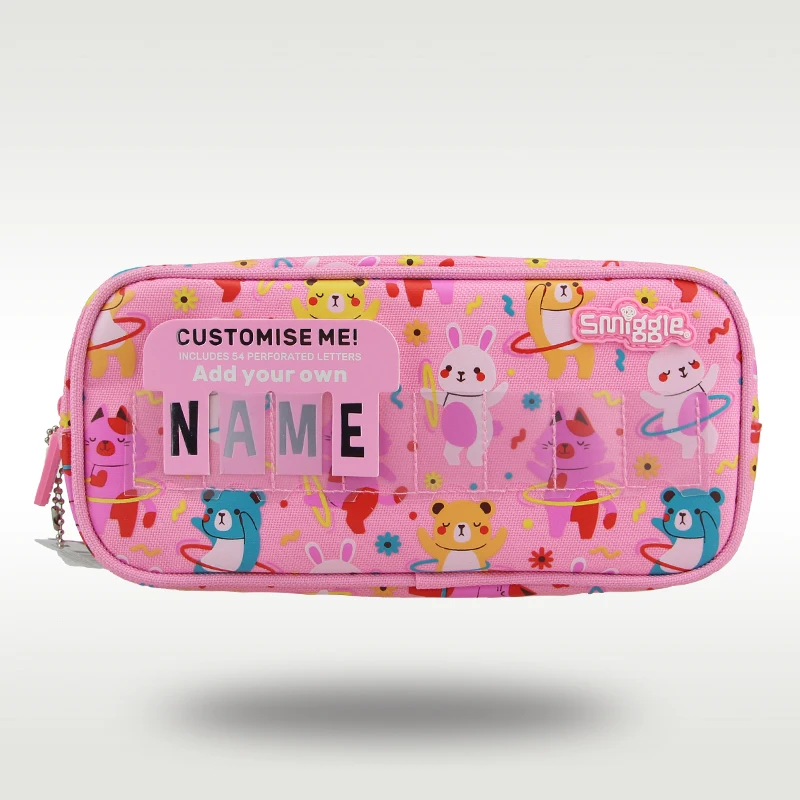 Austrália sajelggle detská ceruzka Cascil Girl Cute Kawaii Clutch Bag Pink Bear School Dodávky Skladovacie tašky