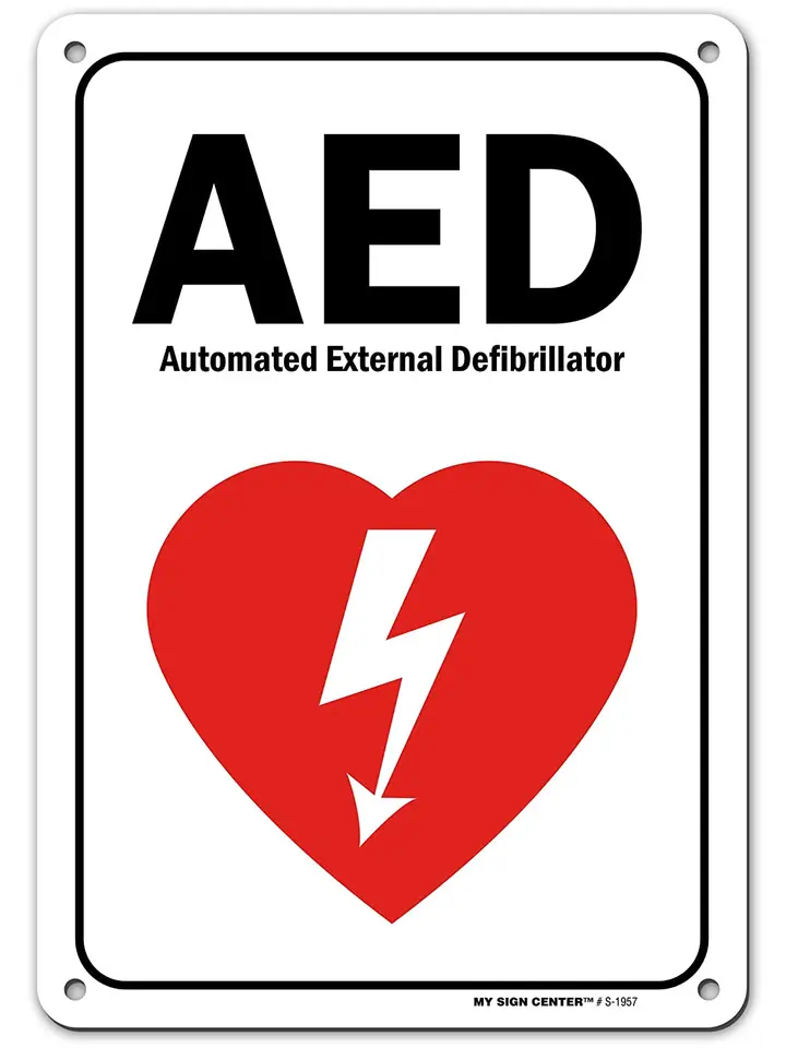 AUT AED Automatizovaný externý defibrilátor AED stena, 7 