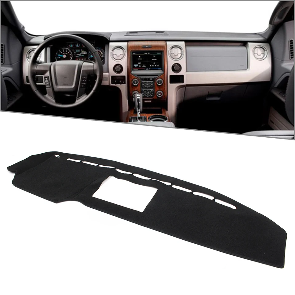 Aut Dash Mat Dashboard Cover Dashmat pre Ford F150 F-150 2009 2010 2012 2012 2013 2014 Iba ľavý disk