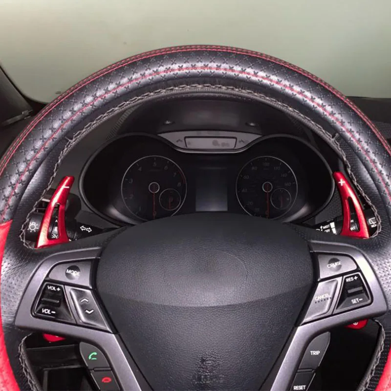 Auta hliníkové zliatiny volantu s radením kolesa pre radiaci výtok pre Hyundai Veloster 2015