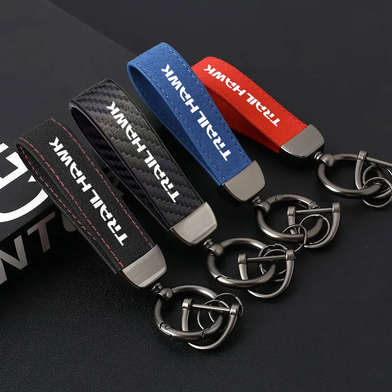 Auta Keychain Suede Key Ring Tag Buckle Lanyard Gifing Fashing Decoration Man Women Keyrings pre Jeep Trailhawk Car Accessorie
