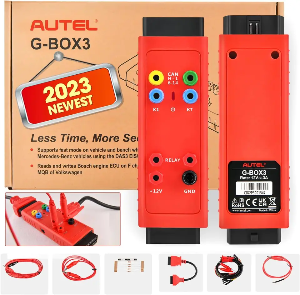 Autel G-Box3 Accessory Tool Inovovaný programovacím adaptérom GBOX2 pre Mercedes-Benz pre BMW písanie módy bootovania režimu Metóda lavičky