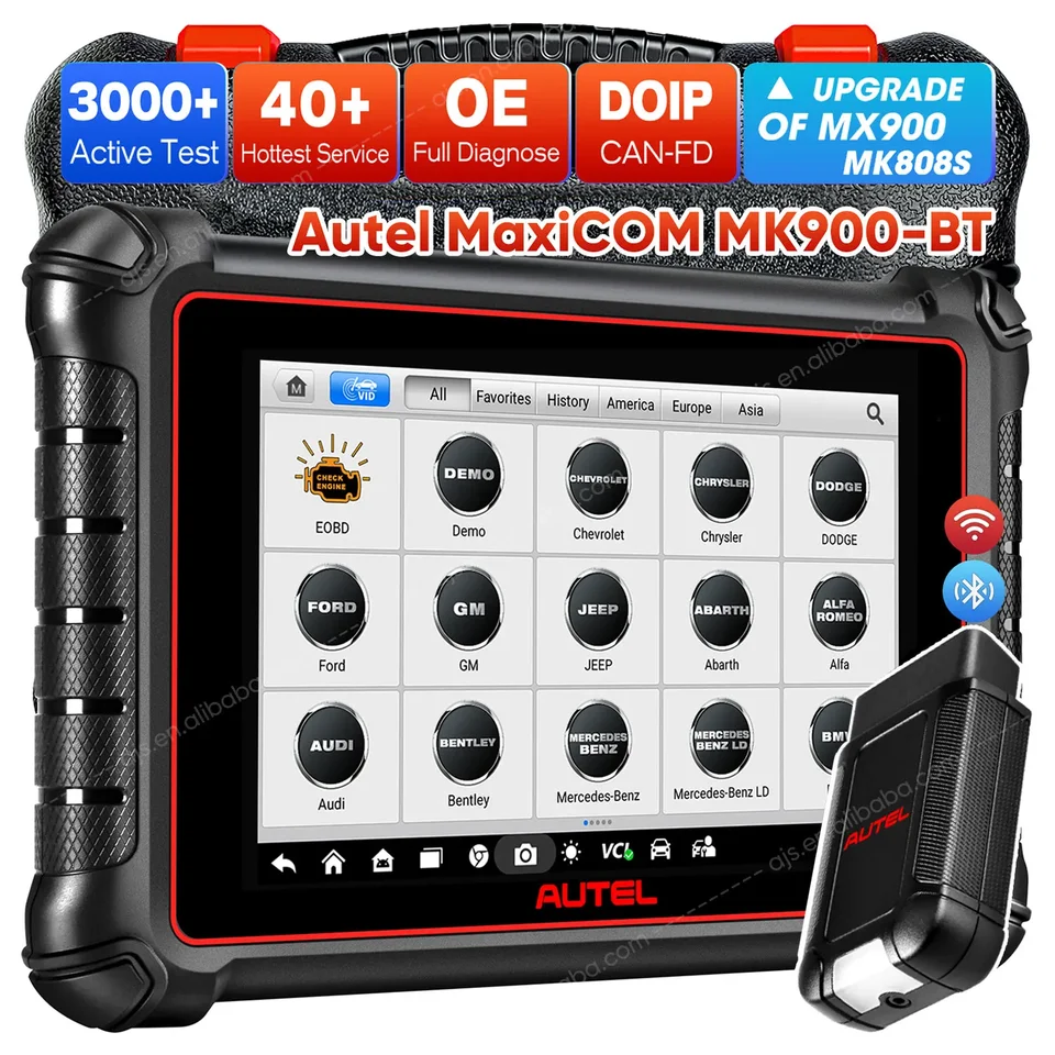 Autel Maxicom MK900BT Diagnostický nástroj ALTAR MK808 MK808S MK808BT PRO MK 808 900 BT Profesionálny analyzátor motora OBD2 SCENER OBD2