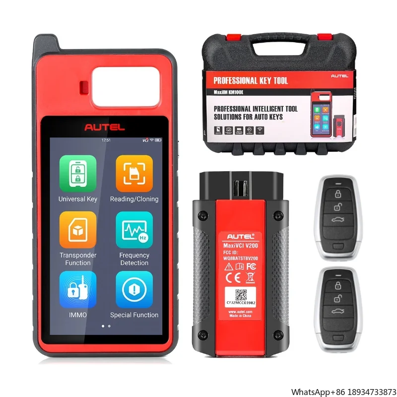 Autel Maxiim KM100 Kľúč FOB Programovanie Immobilizer Tool 2pcs Autel Ikey pre programátor generovania kľúčov Key OBD IMMO Key